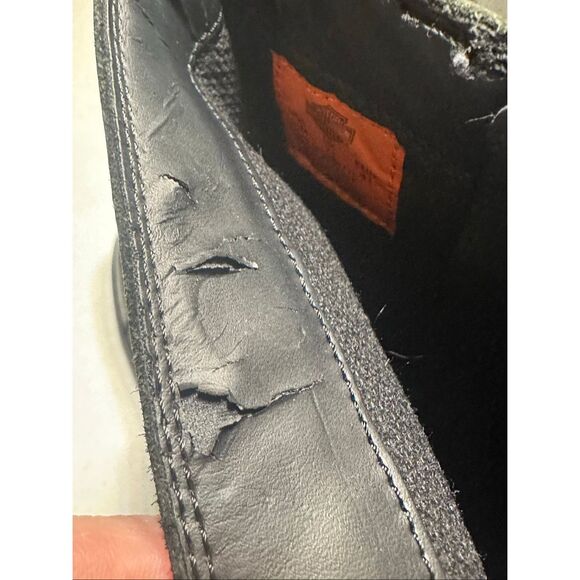 Harley-Davidson Women's Black Kennedy Studded Leather Motorcycle Boots Size 9.5 - Picture 15 of 15